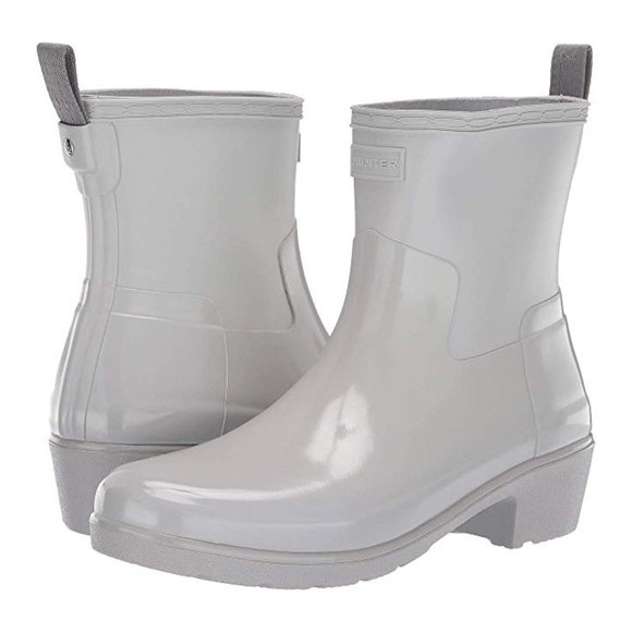 Hunter Shoes - HUNTER Refined Low Heel Biker Rain Boot